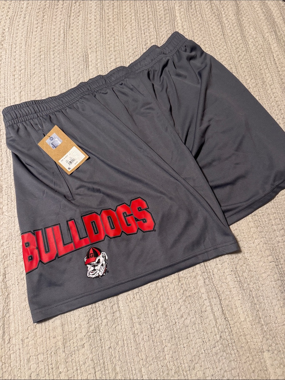 UGA Bulldogs Men's Gray Athletic Shorts